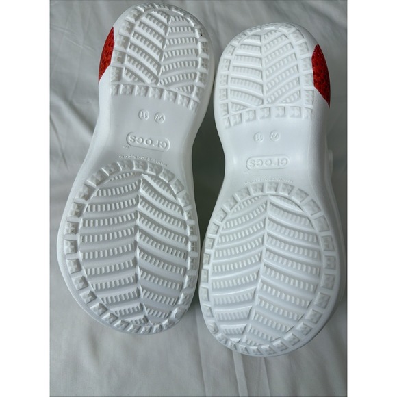 Crocs Bae Fresh Fruits Strawberries Platform White Clogs Wm's NWT DISC womens 11 - Picture 8 of 16